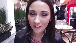 Experienced woman, Julie is using her deep throat to satisfy a man she likes a lot