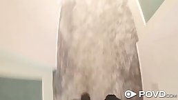 Small titted blonde with perky nipples is about to get her daily dose of fuck