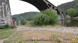 Slutty brunette, Liliane got an offer from a stranger that included fucking in a public place