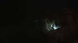Amazing girls are making love under the light of candles, in the middle of the night