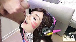 Kinky chick, D.Va is into role playing, blowjobs and occasional casual fuck from the back
