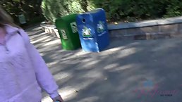 Charming blonde babe is horny and needs someone to fuck her dirty brains out, until she cums