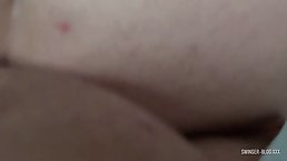 Big butt housewife is bouncing up and down while riding a black cock after sucking it