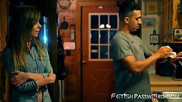 Flirty chick, Alex Blake is having rough sex with her ex, in the middle of the night