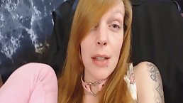 Ginger, Polish babe made an amazing close- up of a masturbation session and shared it with us
