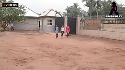 Black dude is using every opportunity to fuck girls from the village, because it feels so good