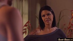 Asian mommy is getting banged the way she always wanted, while her husband is out of town