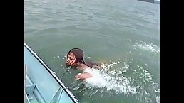 Dirty minded babe, Keity Ronaldinho took off her bikini and started rubbing that shaved pussy