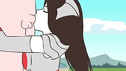 Horny cartoon bitches are sucking dicks and getting fucked hard, because they like how it feels