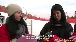 Amateur Chick Fucking In The Snow