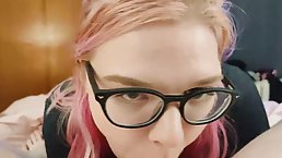 PINK HAIR PROFESSOR LETS ME CUM ON HER FACE Porn Videos - Tube8