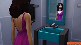 Animated babe is fucking her step- brother every once in a while, because she likes his cock