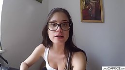 Sweet pornstar from Prague lets us see her backstage lifestyle, because it makes her feel horny