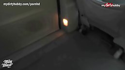 Slim German blonde gave a blowjob to a horny driver and asked him to fuck her hard