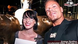 Handsome dude, Bart Simpson got a blowjob from a nerdy brunette before fucking her brains out