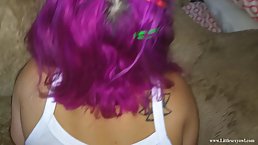 Inked babe with a big, round butt is getting fucked from the back and enjoying it