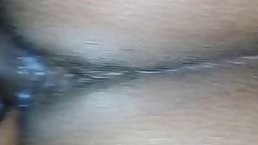 Insatiable, black lady got fucked the other day and made an amazing close- up of it