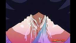 Cartoon babe got super aroused while her co- worker was squeezing her big milk jugs