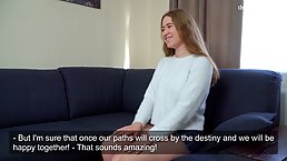 Abel Rugolmaskina is masturbating in front of the camera for the first time ever and enjoying it