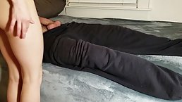 Horny mommy is fucking her step- son every once in a while, because it feels so good