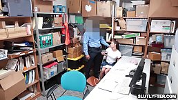 Carolina Sweets was caught shoplifting the other day and offered her pussy to a security guy
