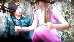 Indian couple is passionately making love in the nature in front of a hidden camera