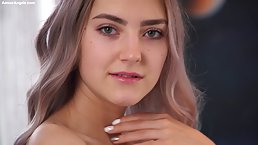 Brigitte is about to show her small tits and perfect pussy, in front of the camera