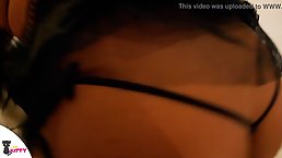 Super hot teen in erotic lingerie and stockings is about to get fucked from the back