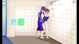 Pretty cartoon babe with big boobs is often getting fucked in the locker room and enjoying it