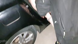 Insatiable woman is spreading her legs wide open for a horny stranger, because they want the same