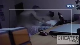 Suspicious husband sets hidden cameras in the house and catches his wife cheating on him