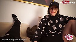 College girl with a big, firm butt likes to fuck her classmates more than studying for exams