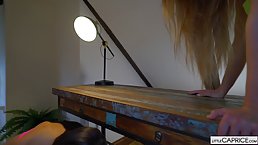 Pretty girls were making out while waiting for a horny guy to come and fuck them