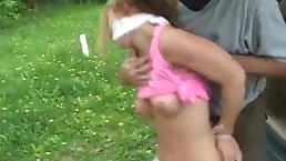 Petite chick, Layne got into a stranger's car and ended up tied up in the back