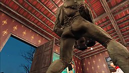 Horny monster is fucking a helpless amputee and enjoying while listening to her moans and sighs