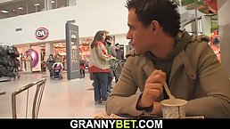 Cock loving granny is often giving blowjobs for free and enjoys getting fucked hard, in return