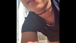 Ebony babe with big boobs and perky nipples is toying her wet pussy on web cam