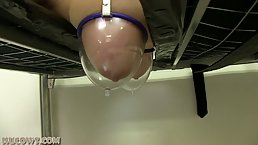 Plump chick got handcuffed and milked in front of the camera, because she wanted to experience that