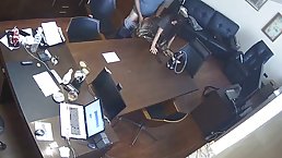Russian boss is often banging his smoking hot secretary, because her pussy feels so fucking good