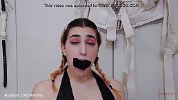 Submissive girl, Lexi Grey got down on her knees and did everything her partner demanded from her