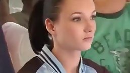 Jenny Anderson is sucking dicks in a public bus and getting fucked by many horny guys