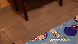 Handsome TV tech is about to fuck a plump, Mexican housewife instead of getting paid