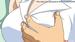 Hentai milf is getting nailed in a public place, after giving a deep blowjob to a stranger