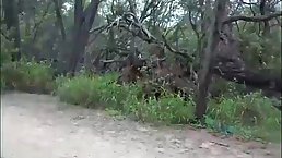 Blue- eyed blonde, Kate Bloom is sucking a huge dick in the nature, just for fun