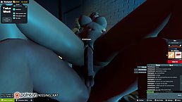 Cartoon babe is sucking a stranger's massive dick and expecting to ride it until she cums