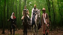 Handsome man who lives in the forest gets to fuck the hottest ladies from a local village