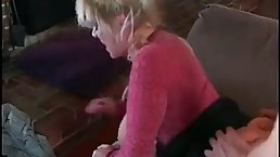 Busty, blonde milf likes to get down and dirty with younger guys and ride their cocks