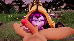 Lulu is screaming from pleasure while getting fucked in the nature, in the middle of the day
