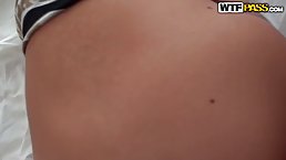 Naughty girl is getting fucked every once in a while, while her boyfriend is out of town