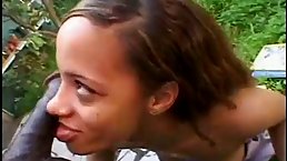 Sexy babe is about to get down and dirty with her black neighbor, just for fun